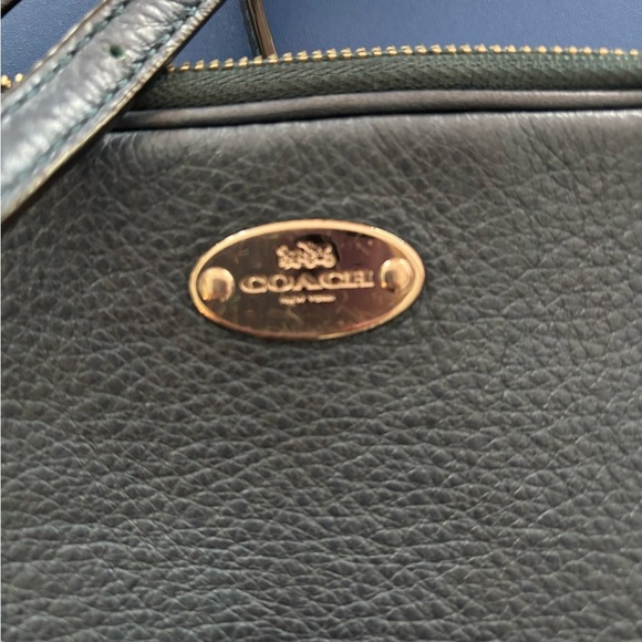 Coach navy blue Sadie mini Crossbody Bag with Gold Hardware - Picture 2 of 5